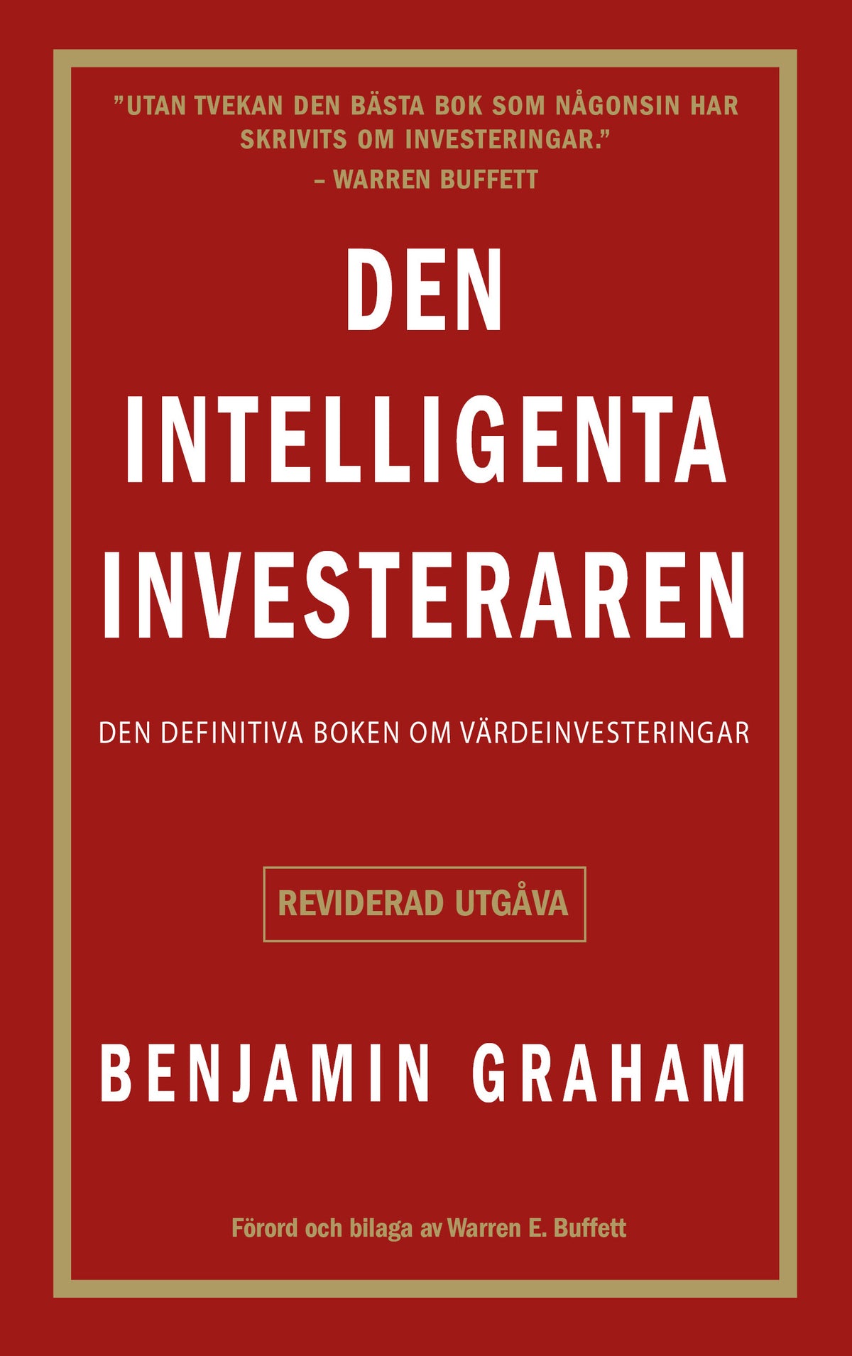 Omslag till Den intelligenta investeraren av Benjamin Graham