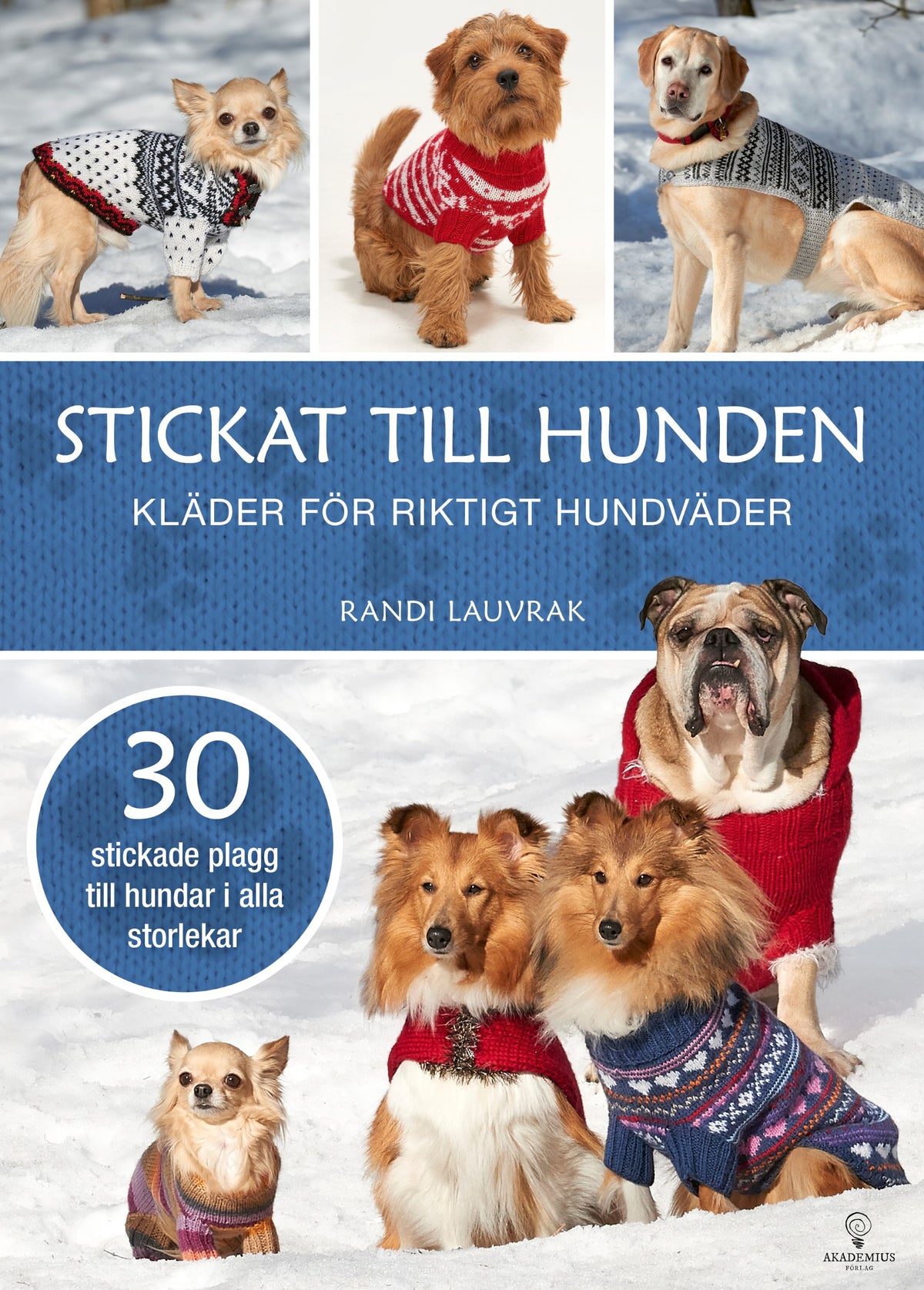Omslag till Stickat till hunden av Randi Lauvrak